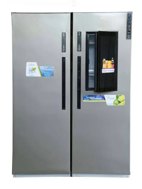 General 44 ft. HomeBar Glass Door-in-Door Twin Refrigerator Freezer with LG Motor