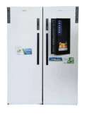 General 44 ft. HomeBar Glass Door-in-Door Twin Refrigerator Freezer with LG Motor
