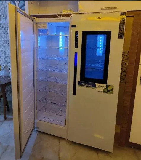 General 44 ft. HomeBar Glass Door-in-Door Twin Refrigerator Freezer with LG Motor