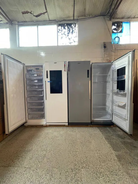 Pars 40 ft. Home Bar Glass Twin Refrigerator Freezer (Round and Round) with LG Motor